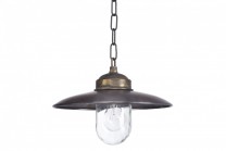 Lampa Landes koppar/brons, handtillverkad taklampa i koppar och brons. Kopparlampa i industristil! Bredd: 31 cm i diameter.