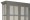 Vitrinskåp Ljungbyholm. Lantligt grått vitrinskåp med trädörrar och glasdörrar, tidlös förvaring i Shabby Chic! Storlek: 112x42 cm, höjd 200 cm.