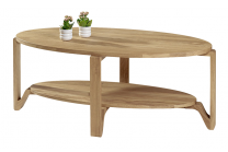 Soffbord Eslöv i massiv oljad ek. Högkvalitativt soffbord i storleken 120x60 cm.