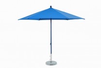 Parasoll 260 cm med stativ i aluminium. Push up modell. Finns i natur,grön,röd och blå. 