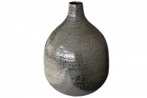 Vas Kyna Silver Stor. Hamrad aluminium i silver färg. Höjd 36 cm.