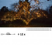 Maxpaket - Komplett paket med LED-belysning som lindas tätt runt grenar och stam på träd.