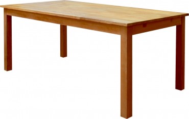 Matbord Filip med klaff i massiv oljad ek från serien Falun. Stort köksbord med plats för 6-10 stolar. Storlek: 180-280 cm.