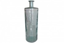 Vas Gladsax Stor. Vacker vas i färgat glas. Höjd 75 cm.