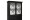 Vitrinskåp från serien Ljugarn. Vackert svart vitrinskåp med kryss som andas New England! Storlek: 131x45 cm.