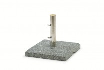 Parasollfot Granit fyrkantig. För parasoller med stång 35-54 mm. Finns i varianterna 35 och 45 Kg   
